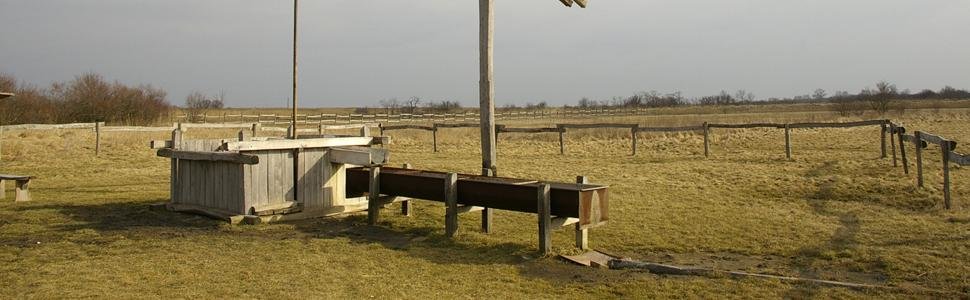 Schmalspurbahn in den Hortobágyer Fischteichen
